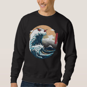 Great Wave Off Kanagawa Cookiegawa Japanese Aesthe Sweatshirt