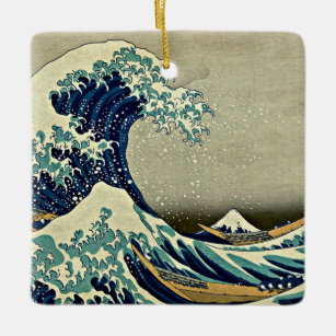 Great Wave Off Kanagawa, famous painting, Ceramic Ornament