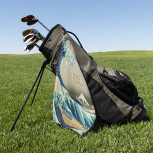Great Wave off Kanagawa Golf, Japanese Art /Japan Golf Towel