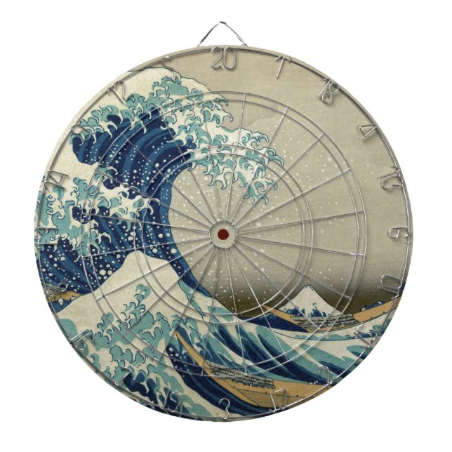Great Wave off Kanagawa - Hokusai Dartboard (Front)