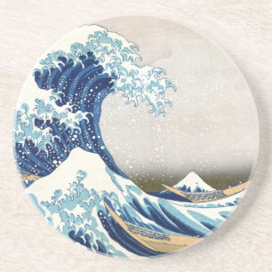 Great Wave Off Kanagawa Hokusai Fine Art Coaster