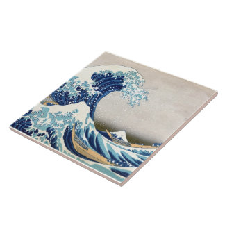 Great Wave Off Kanagawa Hokusai Fine Art Tile