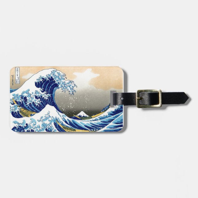 Great Wave off Kanagawa ~ Hokusai Luggage Tag (Front Horizontal)