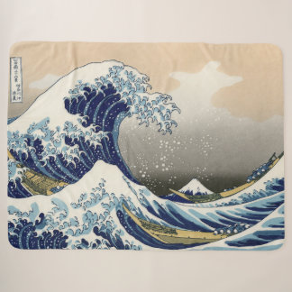 Great Wave off Kanagawa | Hokusai | Sherpa Blanket