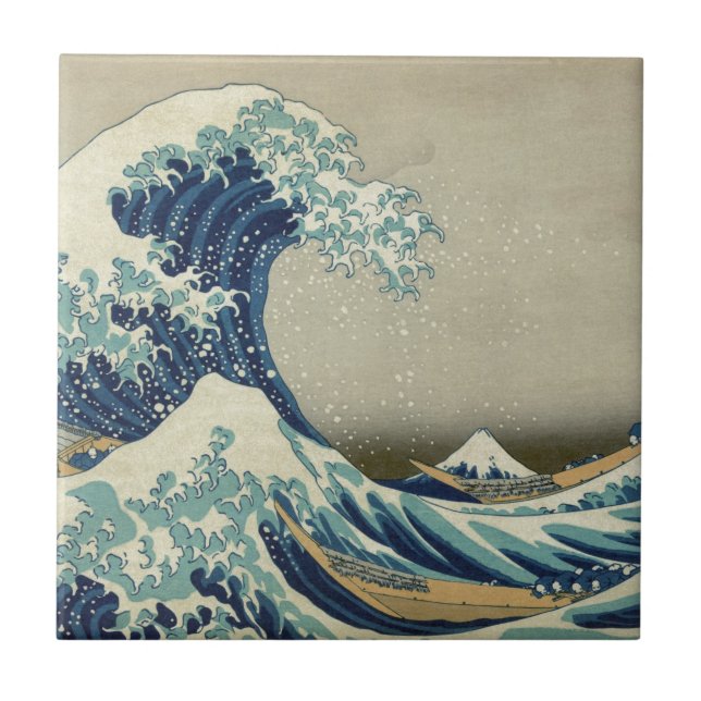 Great Wave off Kanagawa - Hokusai Tile (Front)