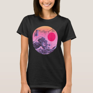 Great Wave Off Kanagawa Japanese Aesthetic Retrowa T-Shirt