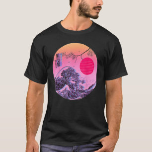 Great Wave Off Kanagawa Japanese Aesthetic Retrowa T-Shirt