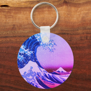 Great Wave off Kanagawa & Japanese Art /Japan Key Ring
