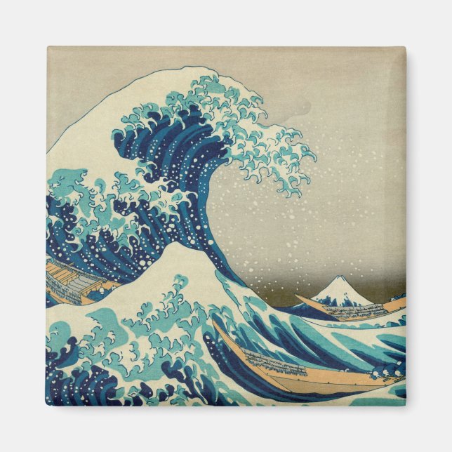 Great Wave off Kanagawa & Japanese Art /Japan Magnet (Front)