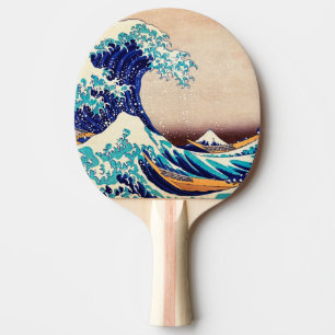 Great Wave Off Kanagawa Japanese Vintage Fine Art Ping Pong Paddle