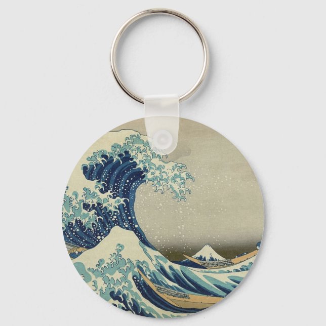 Great Wave off Kanagawa Key Ring (Front)