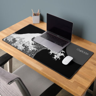 Great Wave Off Kanagawa Modern Twist Personalised Desk Mat