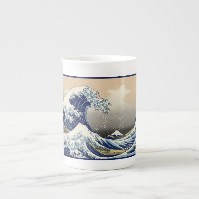Great Wave off Kanagawa & Mount Fuji Japan Sea Bone China Mug (Front)
