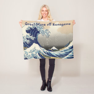 Great Wave off Kanagawa & Mount Fuji Japan Sea Fleece Blanket