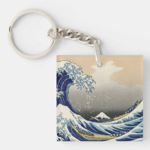 Great Wave off Kanagawa & Mount Fuji Japan Sea Key Ring