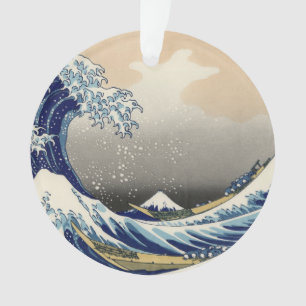 Great Wave off Kanagawa & Mount Fuji Japan Sea Ornament