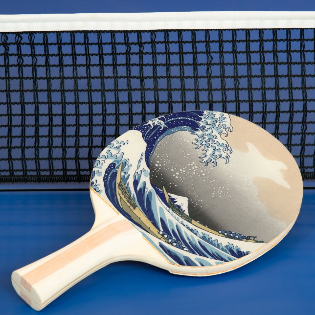 Great Wave off Kanagawa & Mount Fuji Japan Sea Ping Pong Paddle (Insitu)