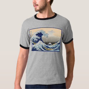 Great Wave off Kanagawa & Mount Fuji Japan Sea T-Shirt