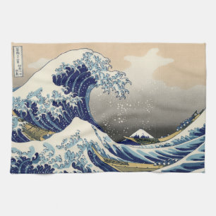 Great Wave off Kanagawa & Mount Fuji Japan Sea Tea Towel