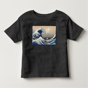 Great Wave off Kanagawa & Mount Fuji Japan Sea Toddler T-Shirt