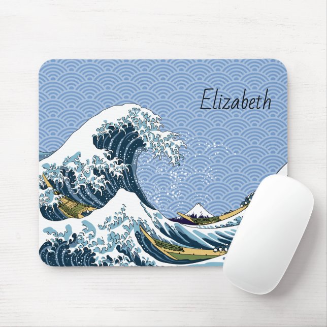 Great Wave off Kanagawa Personalised Mouse Pad (With Mouse)