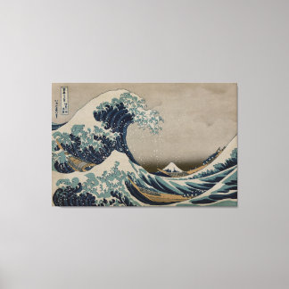 Great Wave off Kanagawa - Pre-1900s Art Image Canvas Print