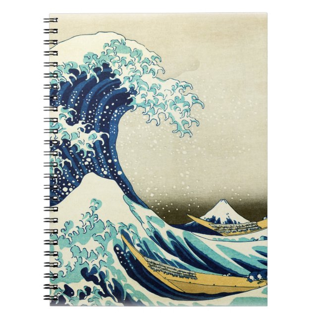Great Wave off Kanagawa Spiral Notebook (Front)