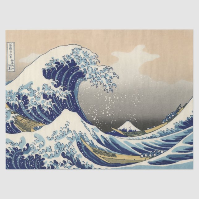 GREAT WAVE OFF KANAGAWA TISSUE PAPER (Front)