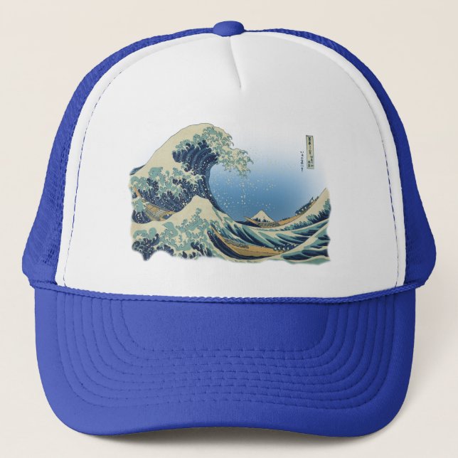Great Wave off Kanagawa Trucker Hat (Front)