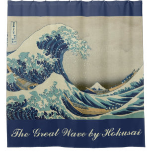 Great Wave Off the Coast of Kanagawa by Hokusai Shower Curtain
