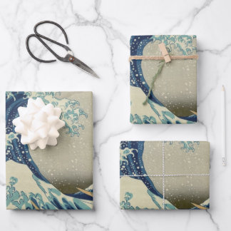 Great Wave Off the Coast of Kanagawa by Hokusai Wrapping Paper Sheet