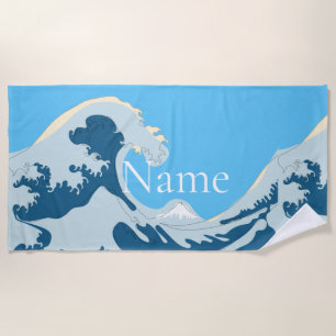 Great Wave Thunder_Cove Beach Towel