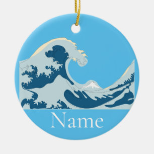 Great Wave Thunder_Cove Ceramic Tree Decoration