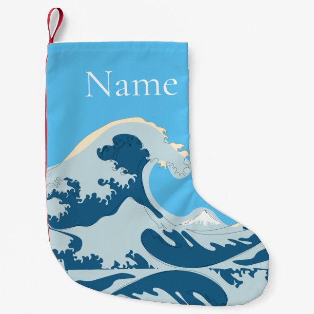 Great Wave Thunder_Cove Small Christmas Stocking (Front)