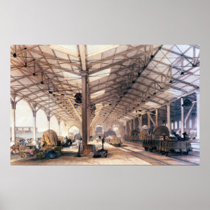 Great Western Railway: Freight shed at Bristol Poster