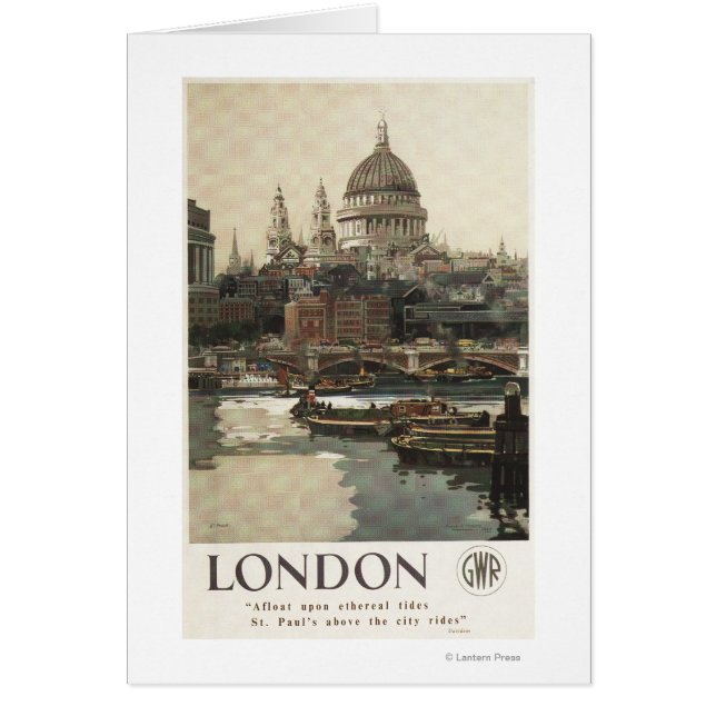 Great Western Railway St. Paul's Travel Poster (Front)