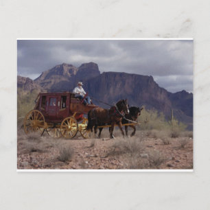 Great Western Trail Stagecoach Postcard
