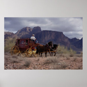 Great Western Trail Stagecoach Poster