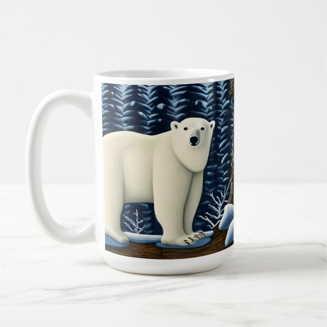 Great White Bear Of The North Coffee Mug (Left)
