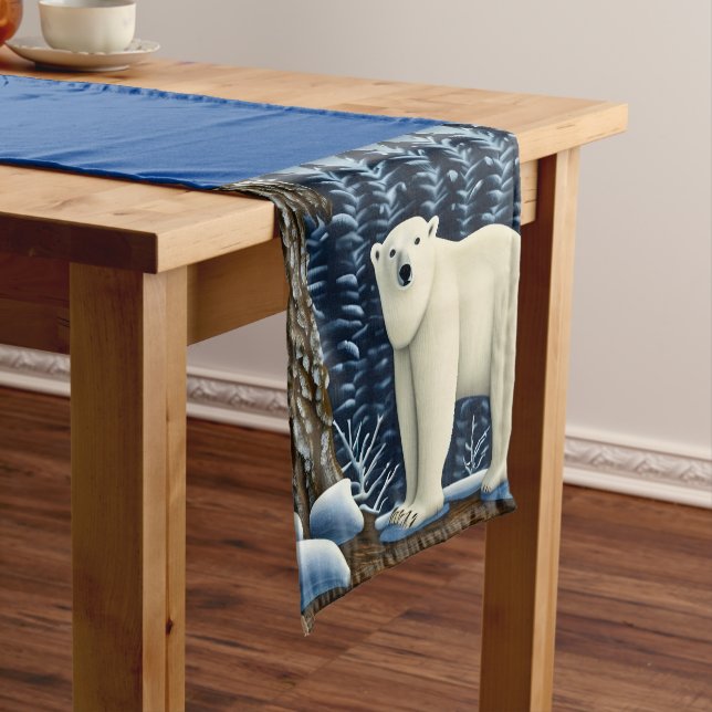 Great White Bear Of The North Short Table Runner (In Situ)