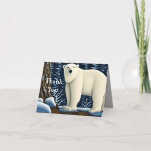Great White Bear Of The North Thank You Card