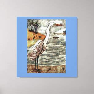 Great White Egret Canvas Print
