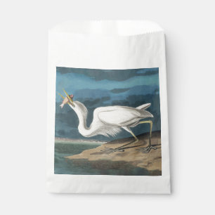 Great White Heron Audubon Bird Wildlife Painting Favour Bags