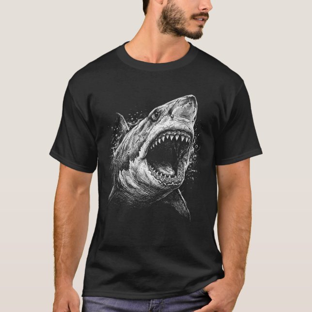 Great White-Jaws T-Shirt (Front)