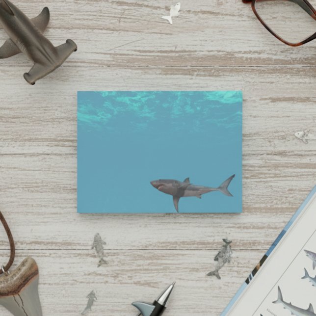 Great White Shark Attack Ocean Post-it Notes (Creator Uploaded)