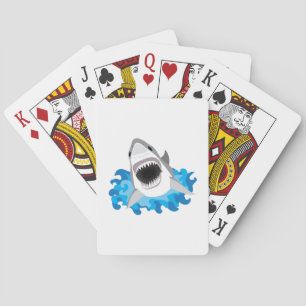 Great White Shark Attack Playing Cards