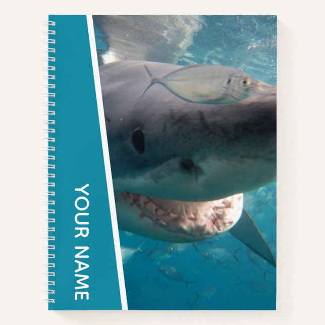 Great White Shark Australia Smile Teeth Notebook (Front)