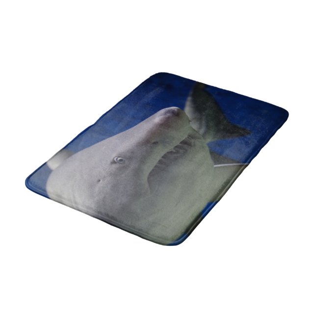 Great White Shark Bath Room Rug Mat Home Decor (Angled)