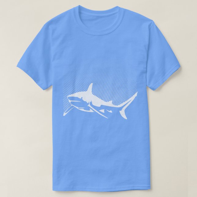 Great white shark bull shark biologist Diver Pullo T-Shirt (Design Front)