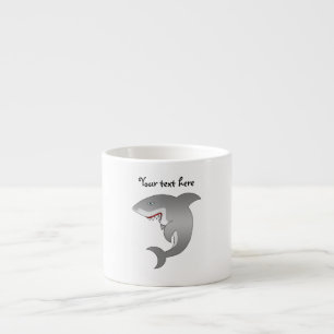 Great white shark espresso cup